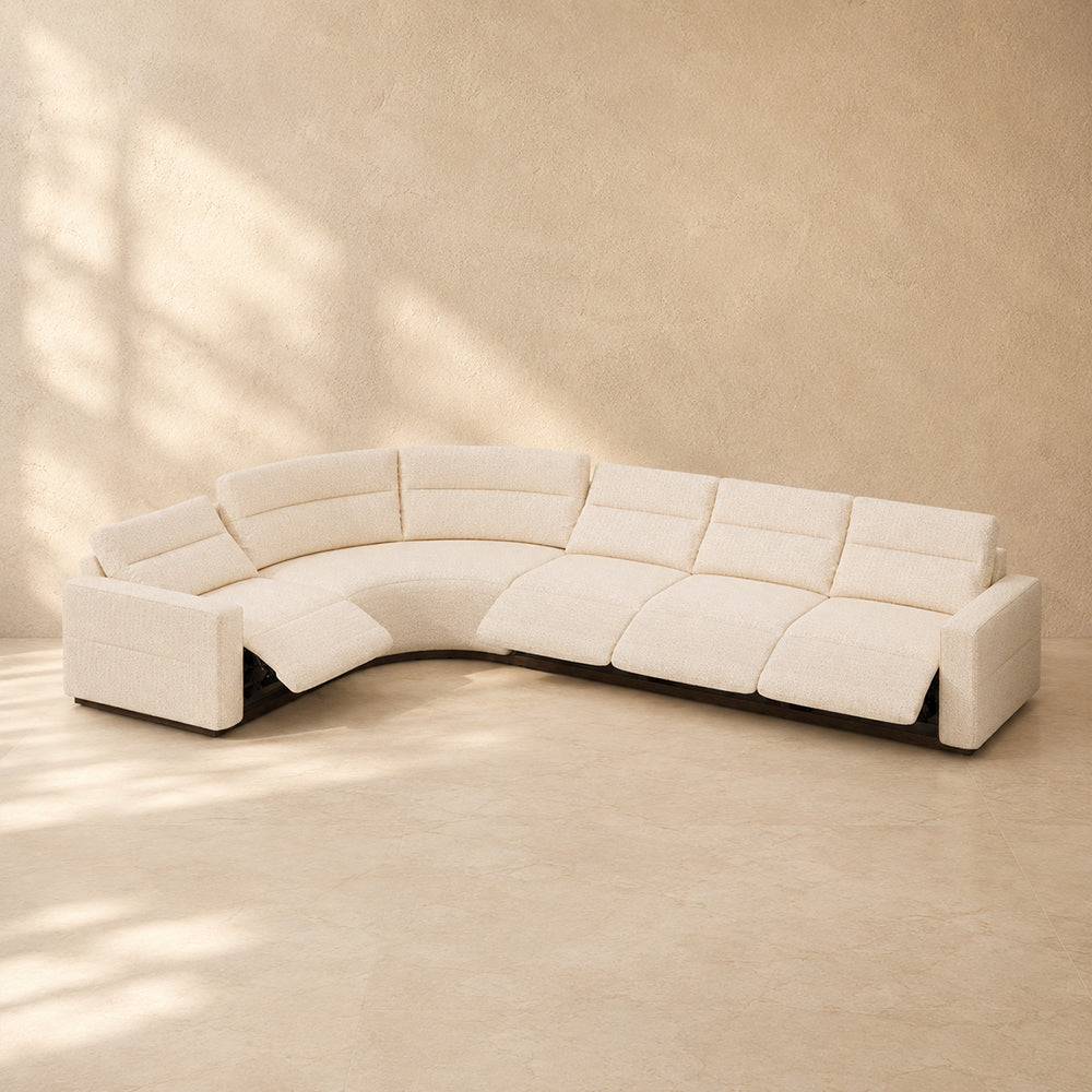 Aspren Modular Power Reclining Sectional Sofa 5-Piece