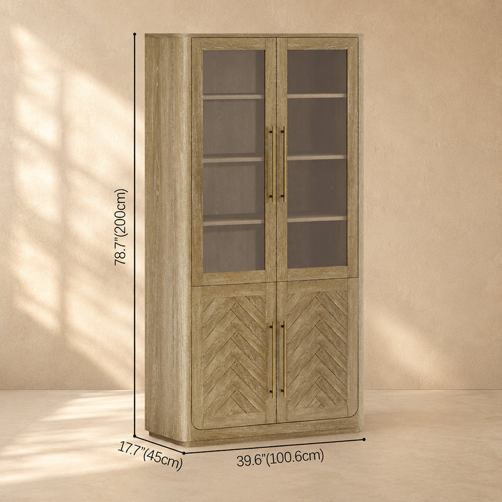 Marison Chevron Bookcase 40"W