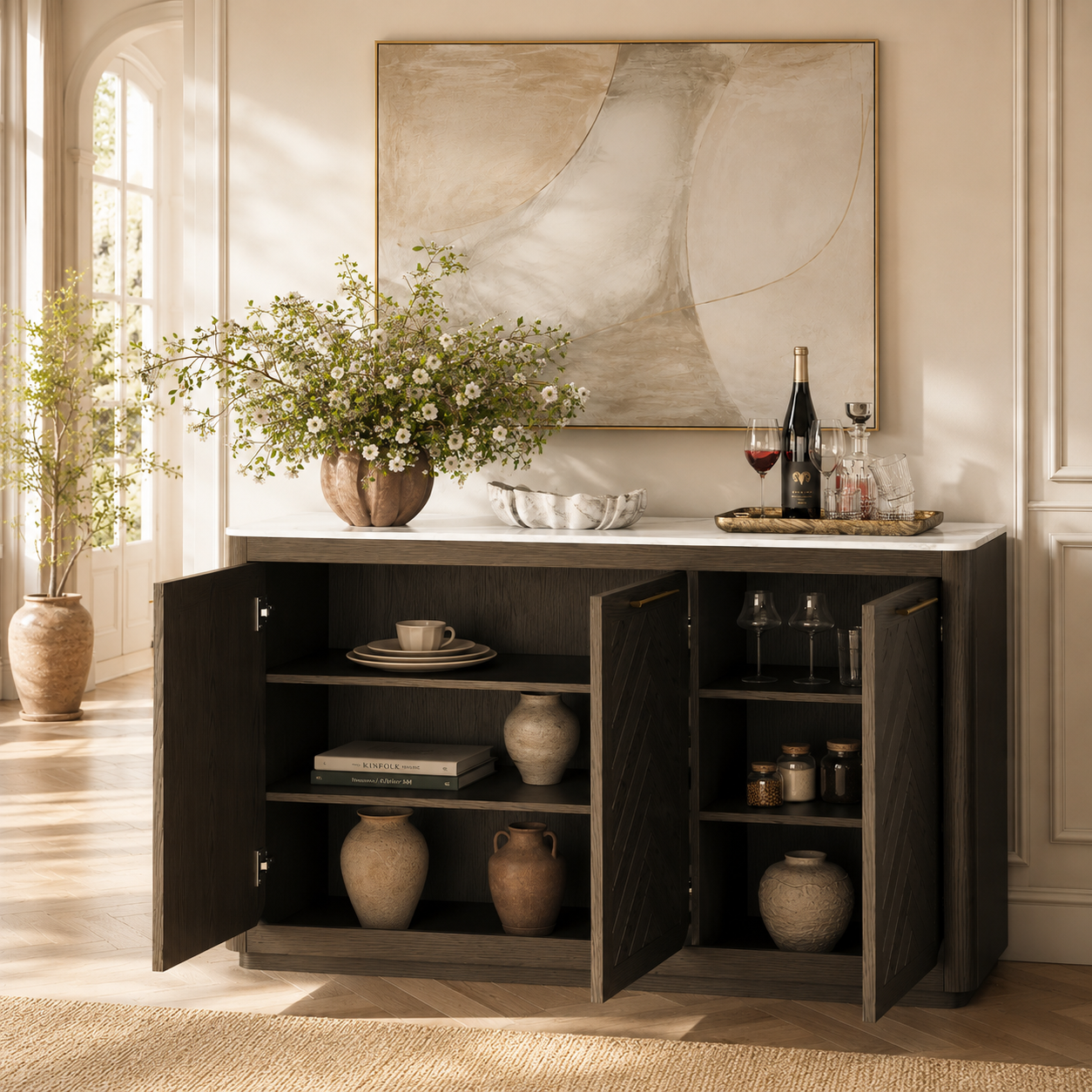 Harmonique Sideboard 57"W