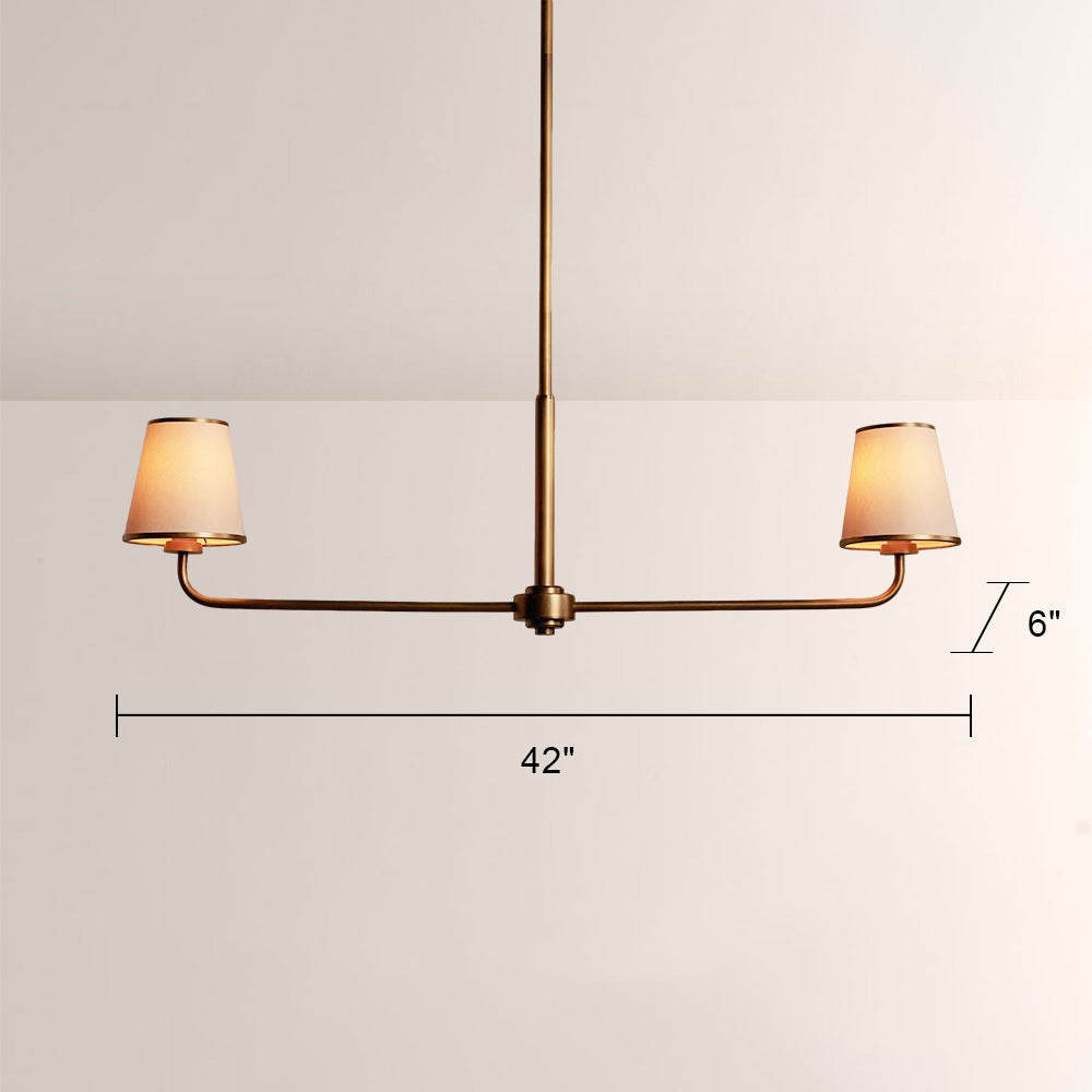 Aura 2-Light Linear Chandelier