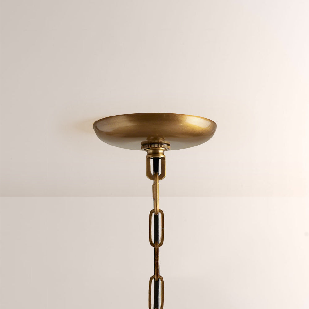 Glacé Glass Round Chandelier