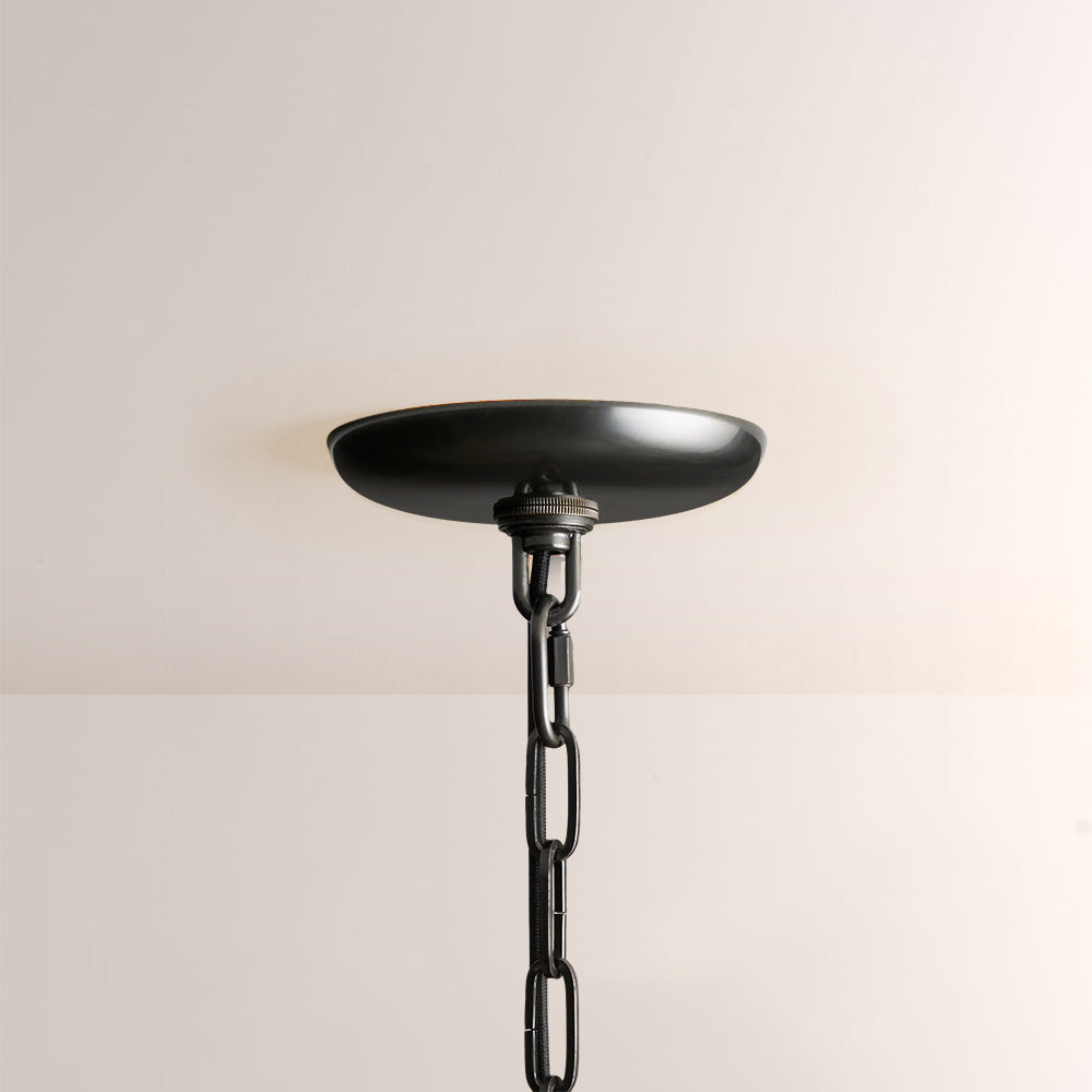 Glacé Glass Round Chandelier