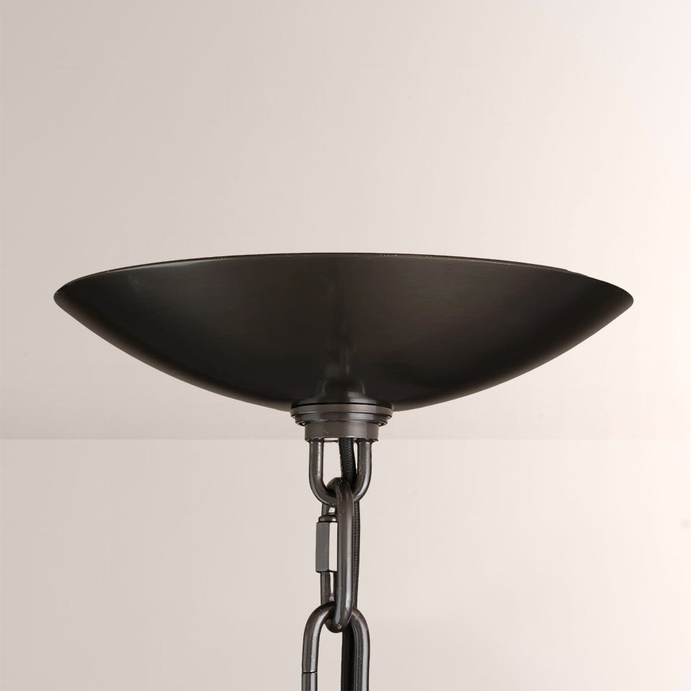Glacé Glass Round Chandelier