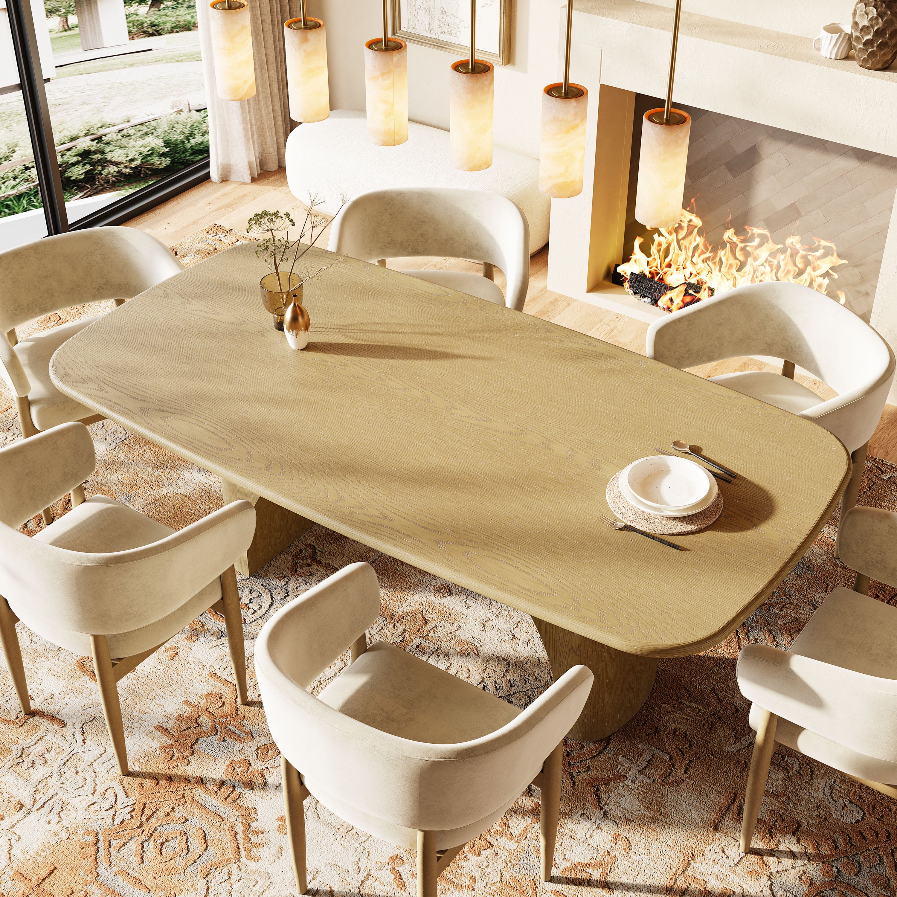 Valden Arched Dining Table 84"