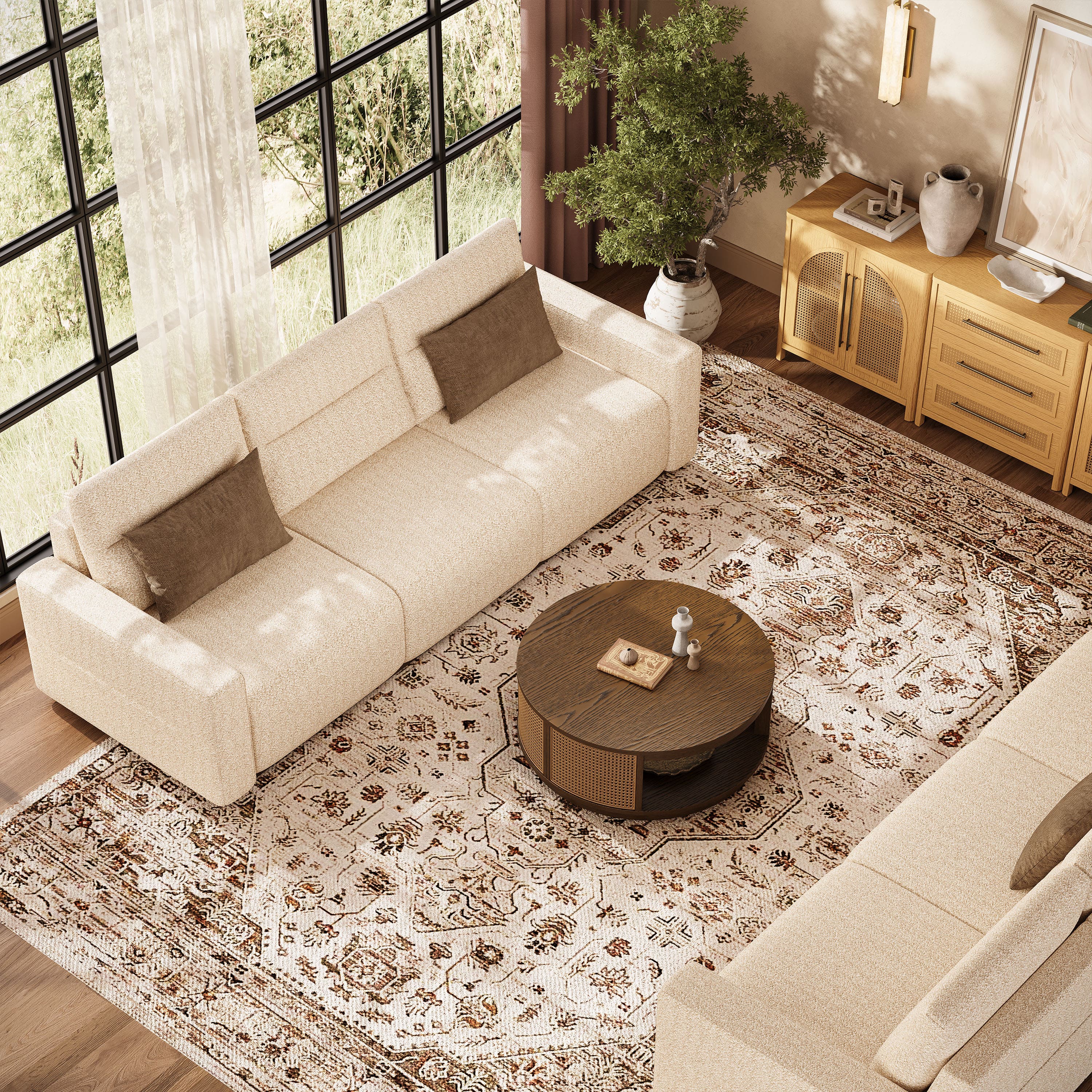 Aspren Modular Power Reclining Sectional Sofa 5-Piece