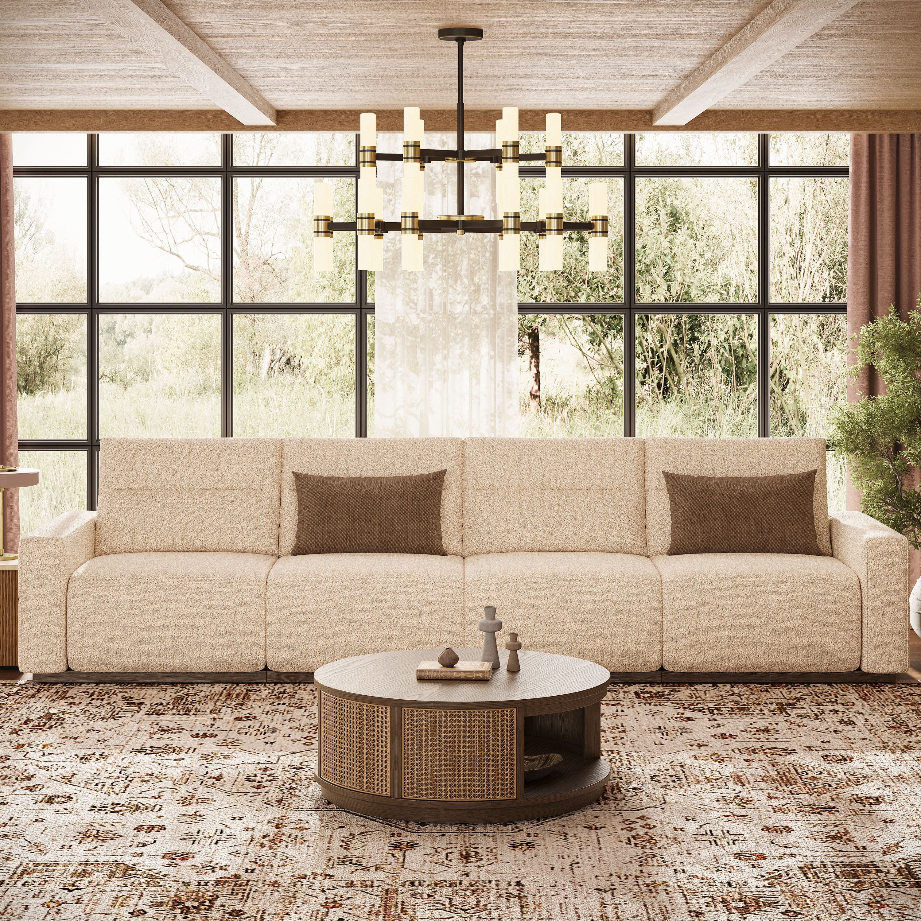 Aspren Modular Power Reclining Sectional Sofa 5-Piece
