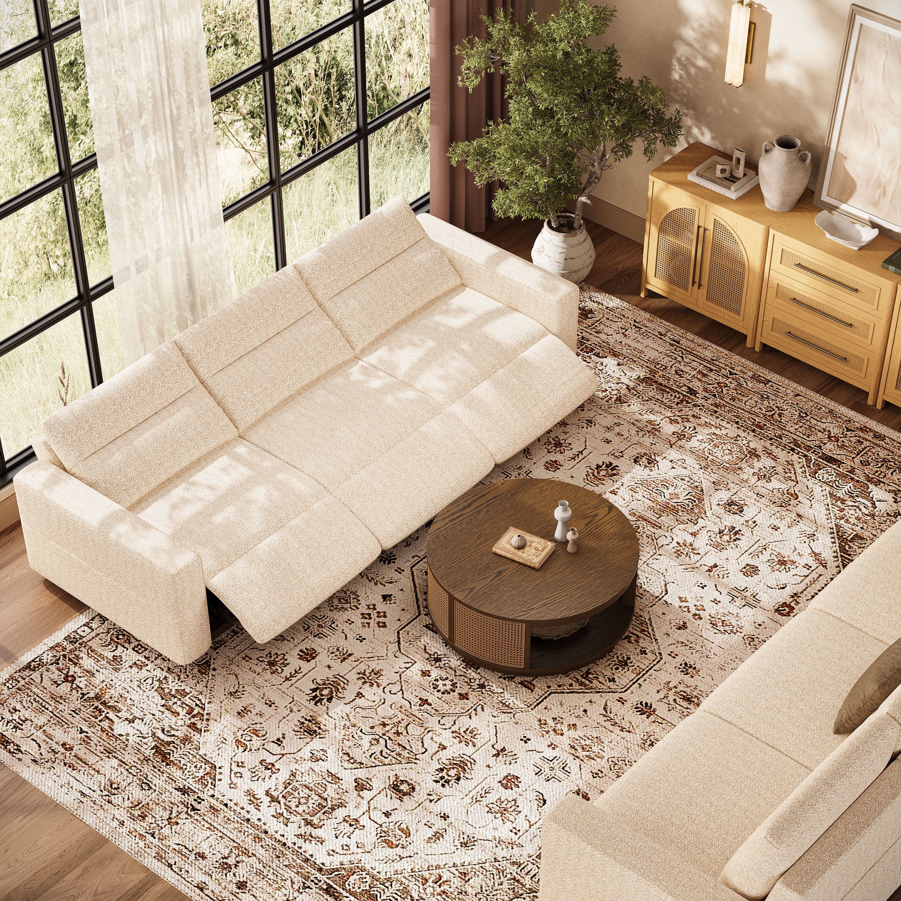 Aspren Modular Power Reclining Sectional Sofa 5-Piece