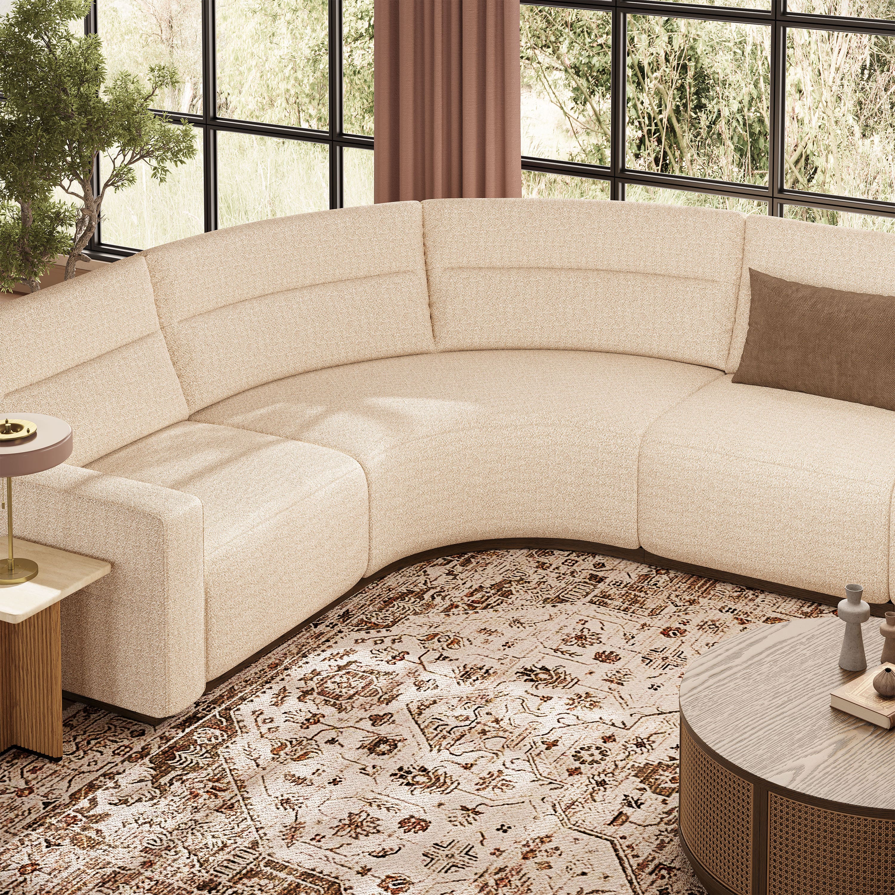 Aspren Modular Power Reclining Sectional Sofa 5-Piece