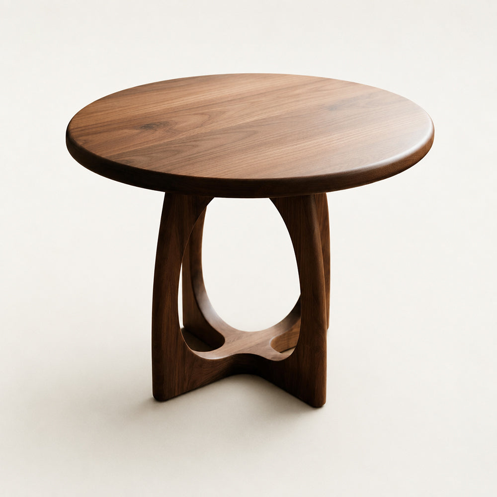 Solida Walnut Round Coffee Table