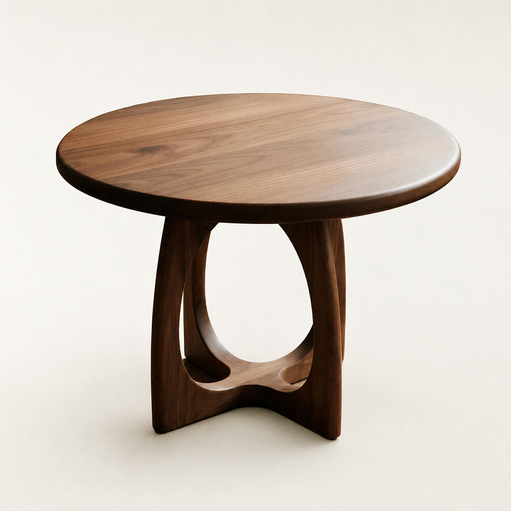 Solida Walnut Round Coffee Table