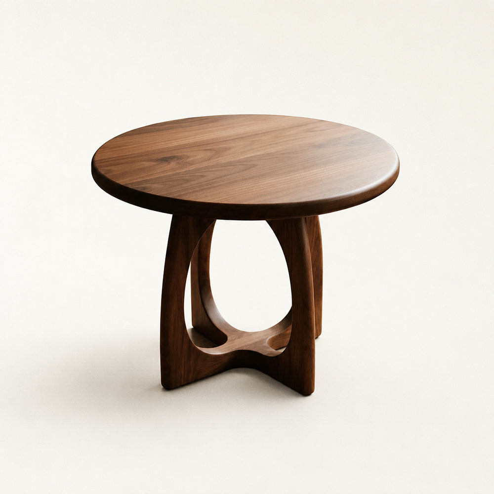 Solida Walnut Round Coffee Table