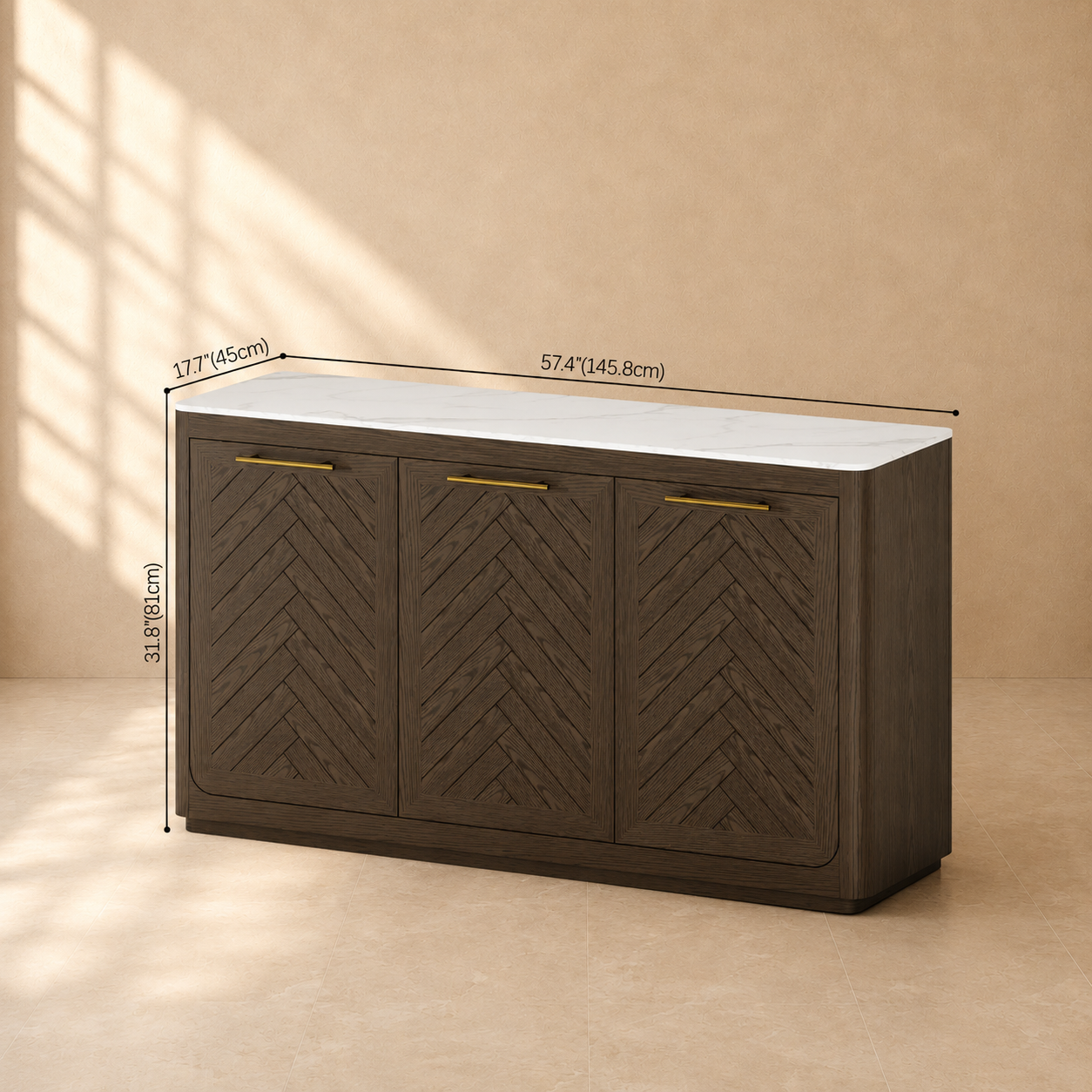 Harmonique Sideboard 57"W